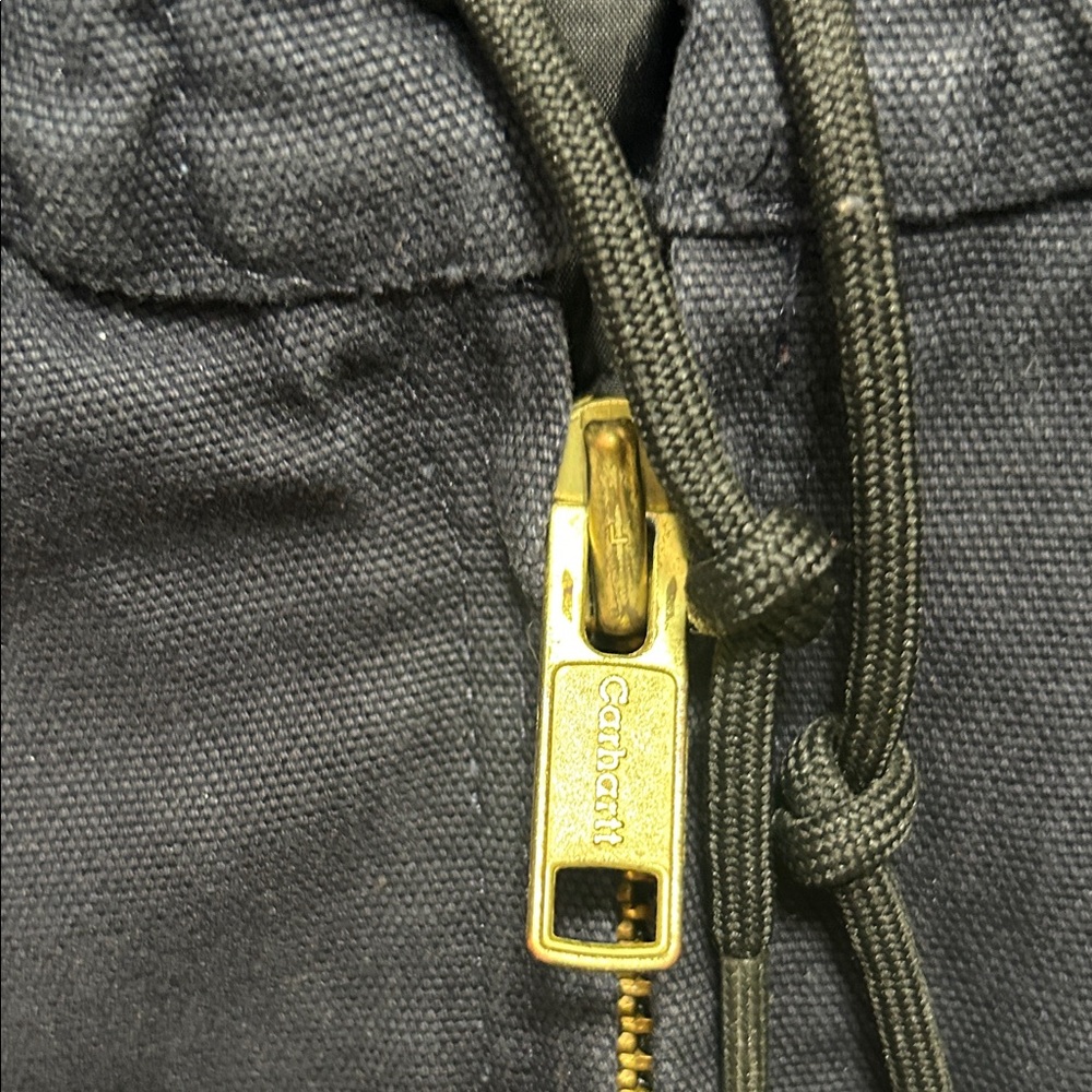 Men’s Carhartt Navy Hooded Jacket - Picture 3 of 12